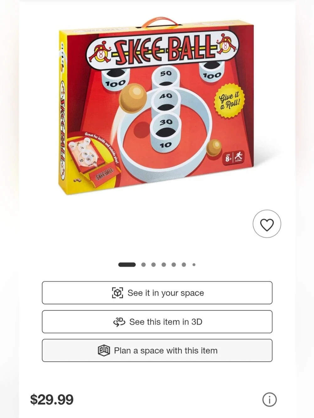 Table top Skee Ball The Classic Arcade Game NEW Buffalo Games & Puzzles LLC